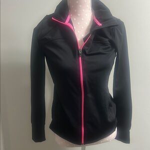 Xersion Black Jacket with Pink Accents A1